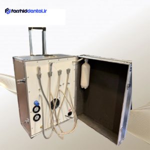 مینی یونیت دندانپزشکی چمدانی چرخدار مدل اطلس